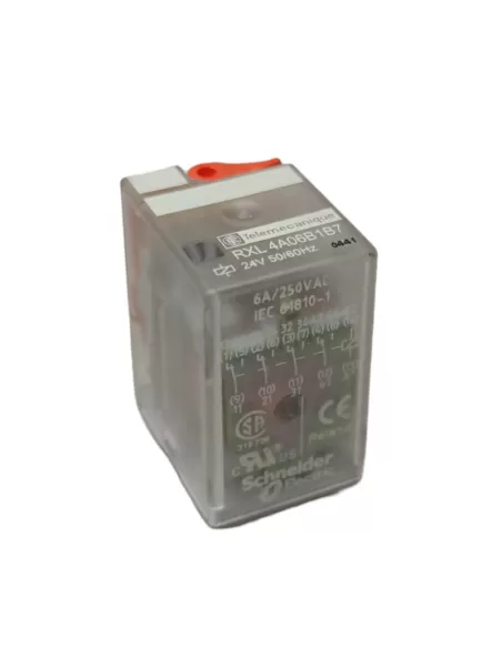 Schneider rxl4a06b1b7 relé zocc 6a 24vac